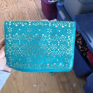 Teal crossbody bag